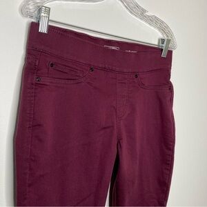 Signature by Levi Strauss Burgundy Totally Shaping Pull On Skinny Pant